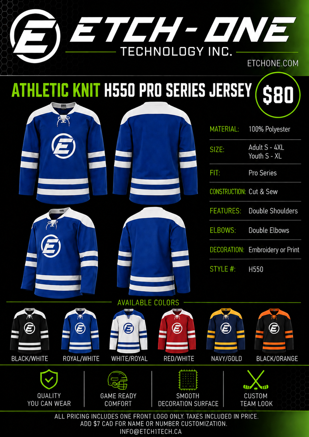 Athletic Knit H550 Pro Series Jersey flyer