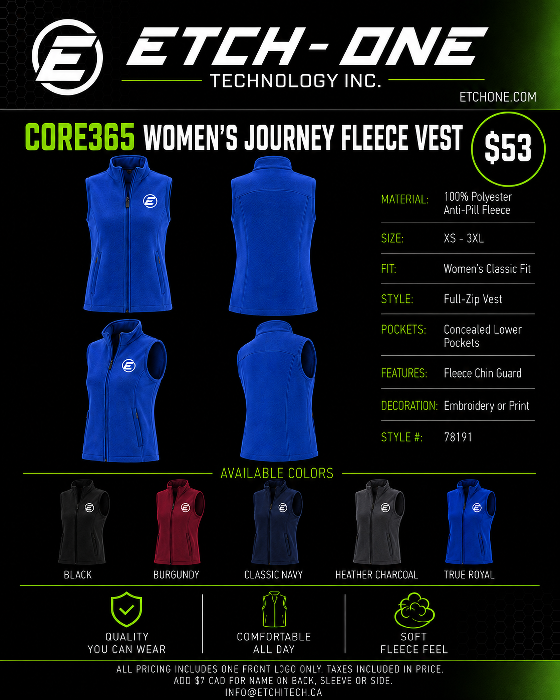 CORE365 Women's Journey Fleece Vest flyer