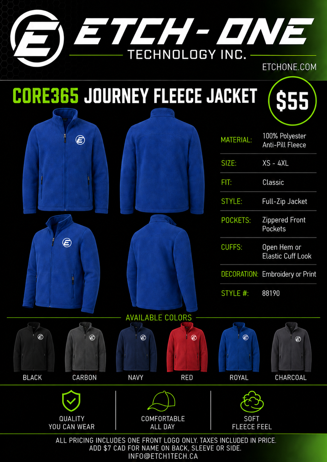 CORE365 Journey Fleece Jacket flyer