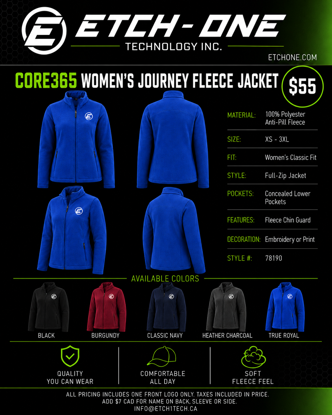 CORE365 Women's Journey Fleece Jacket flyer