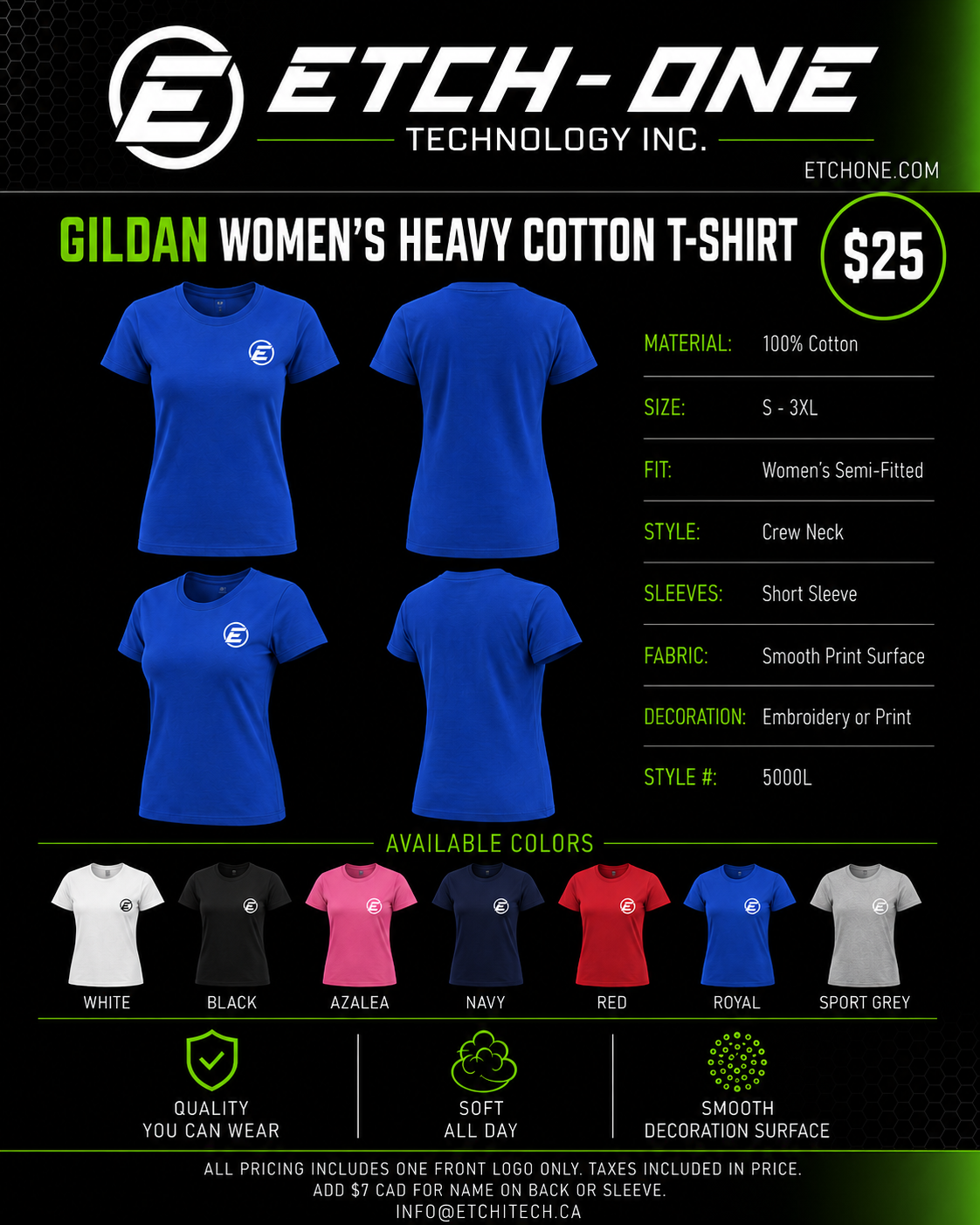 Gildan Women's Heavy Cotton T-Shirt flyer